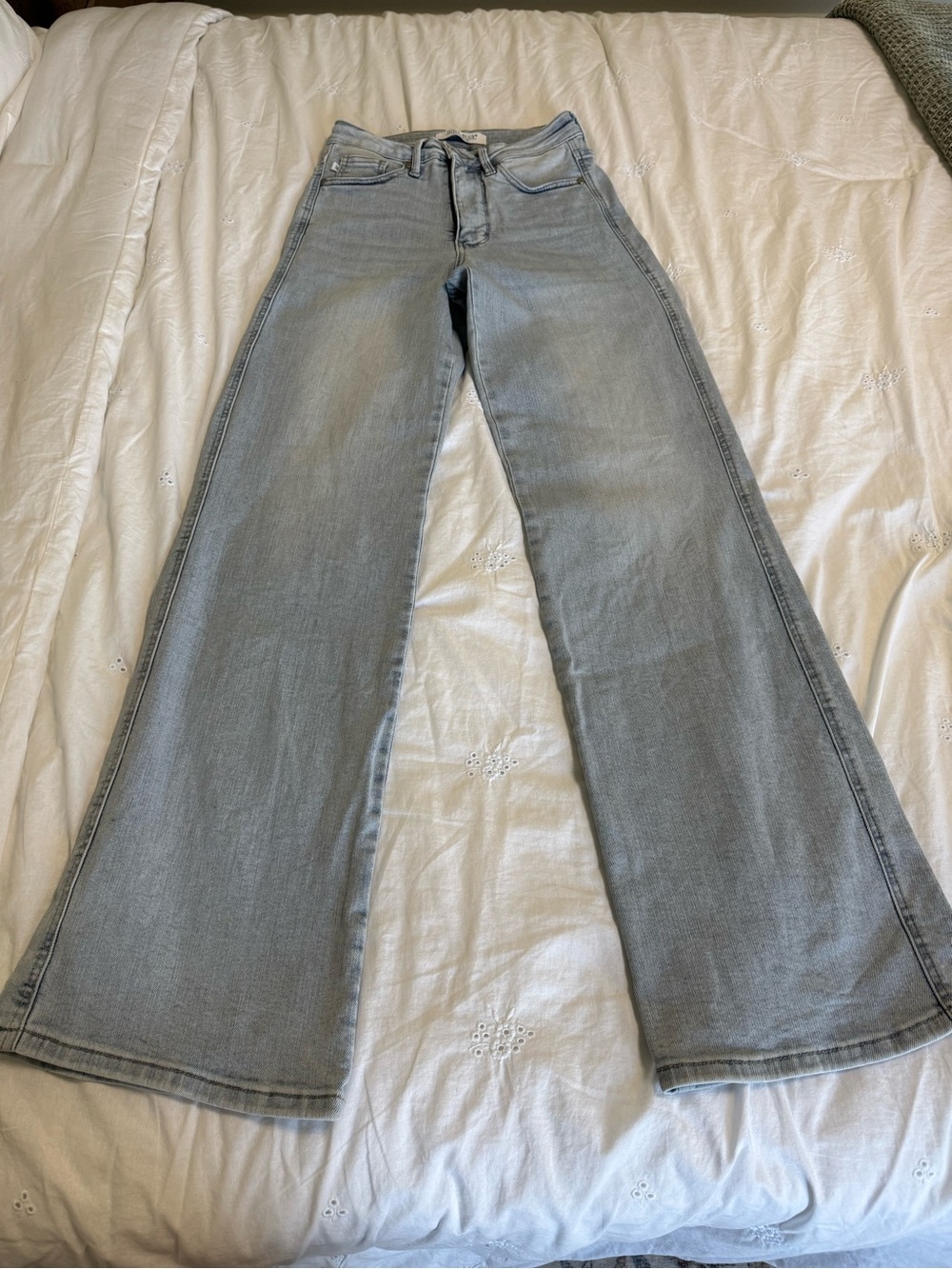 Judy Blue Light Blue Wide Leg Flare Jeans